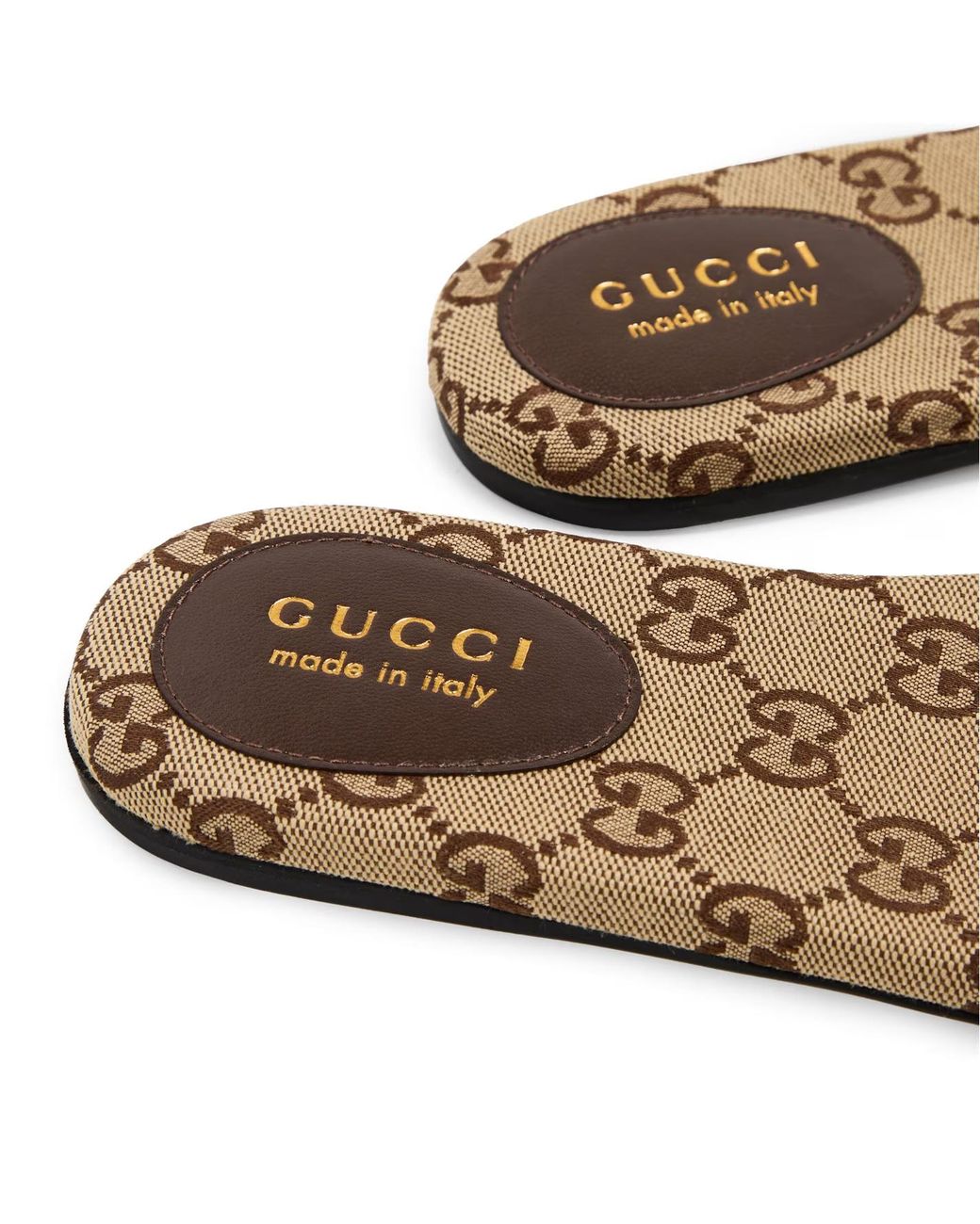 Gucci Multicolor Logo Flat Sandals