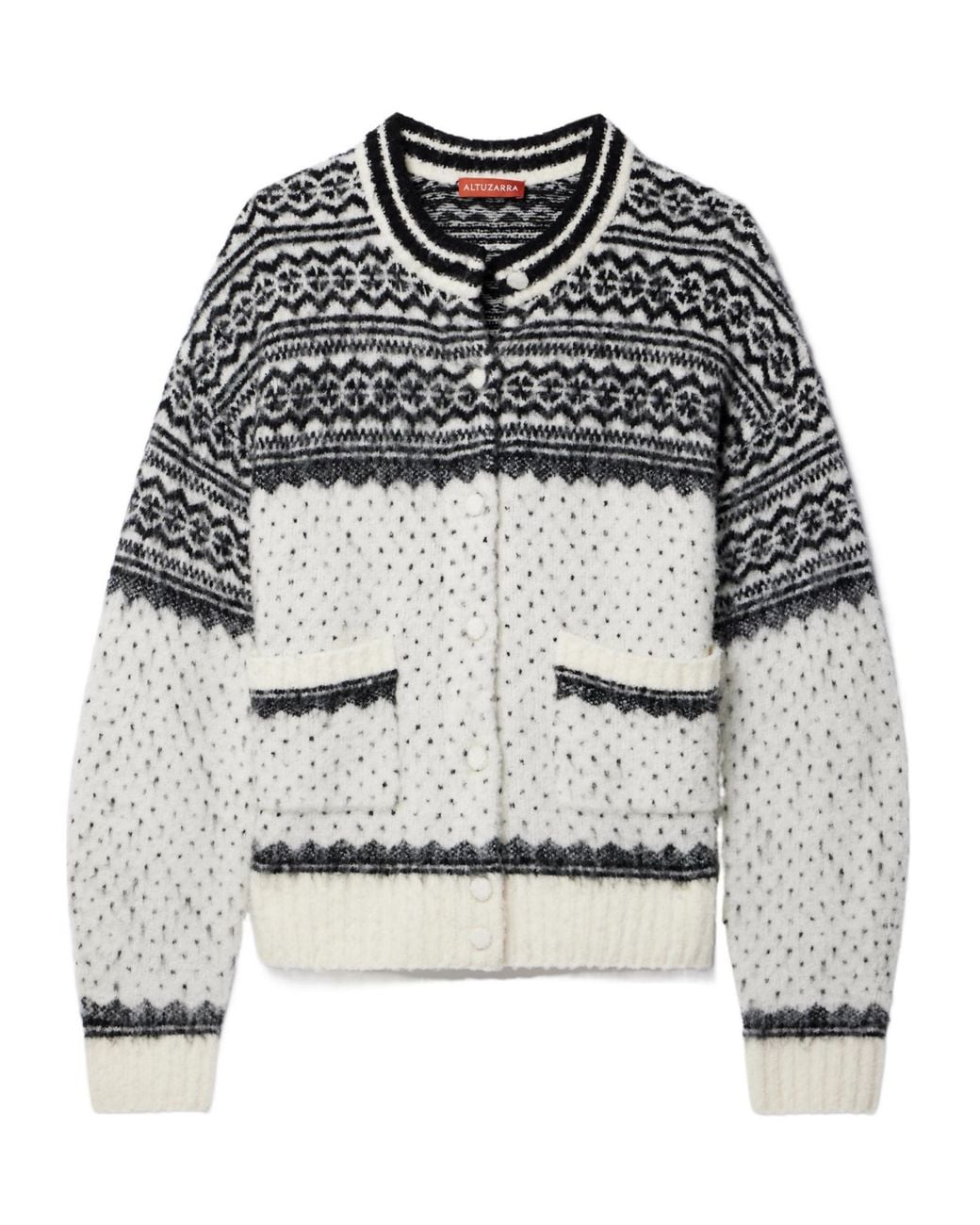 Altuzarra Gray Patterned Cardigan