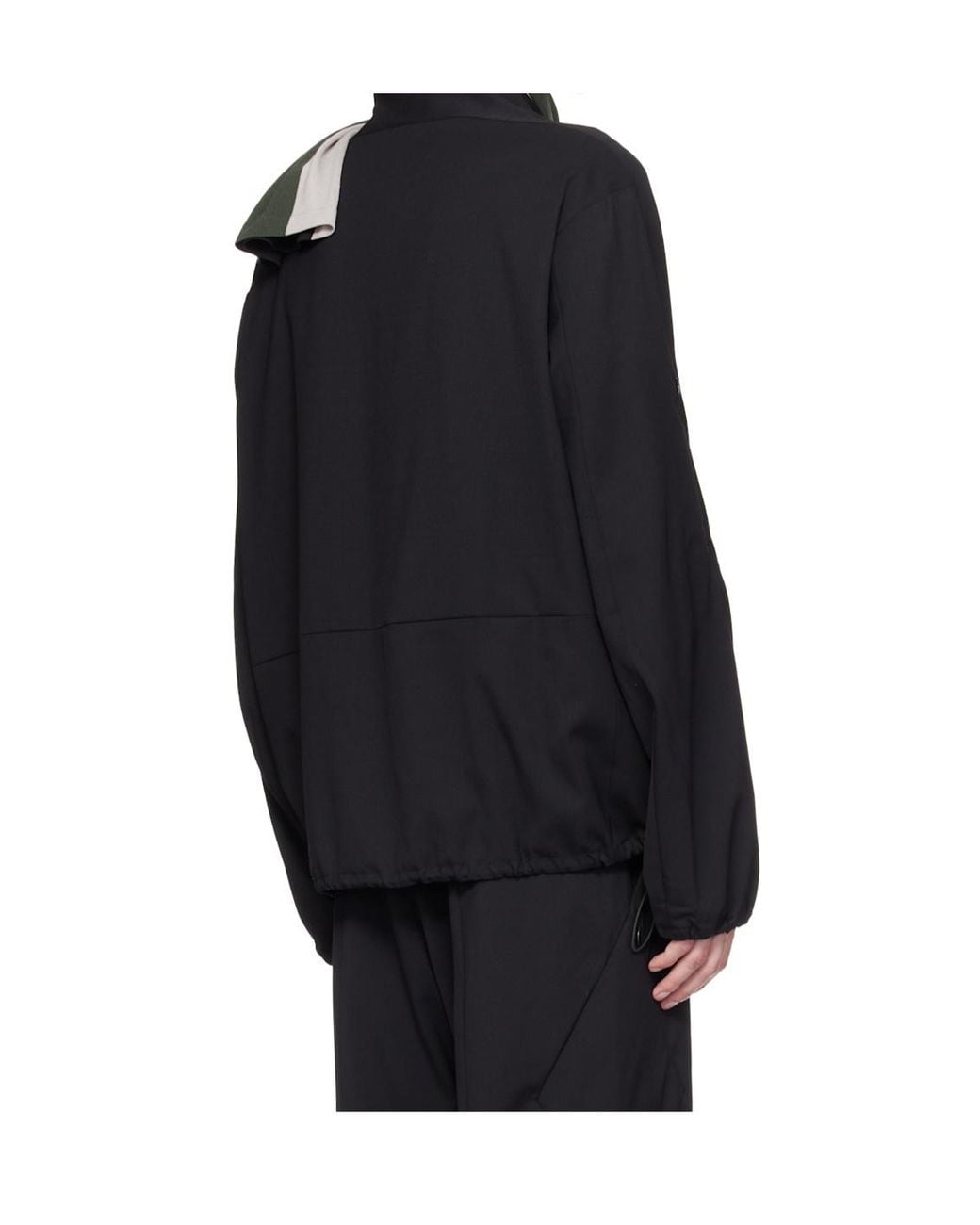 Kiko Kostadinov Black Erdiko Funnel-Neck Jacket for men