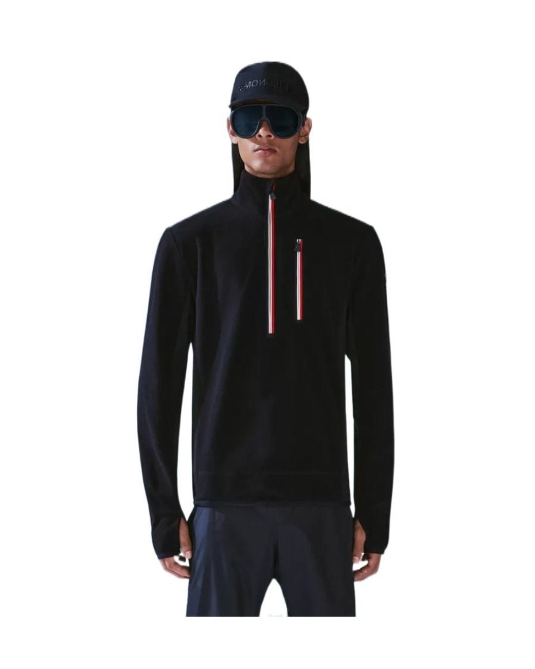 Moncler Black Long-Sleeved Sweater for men