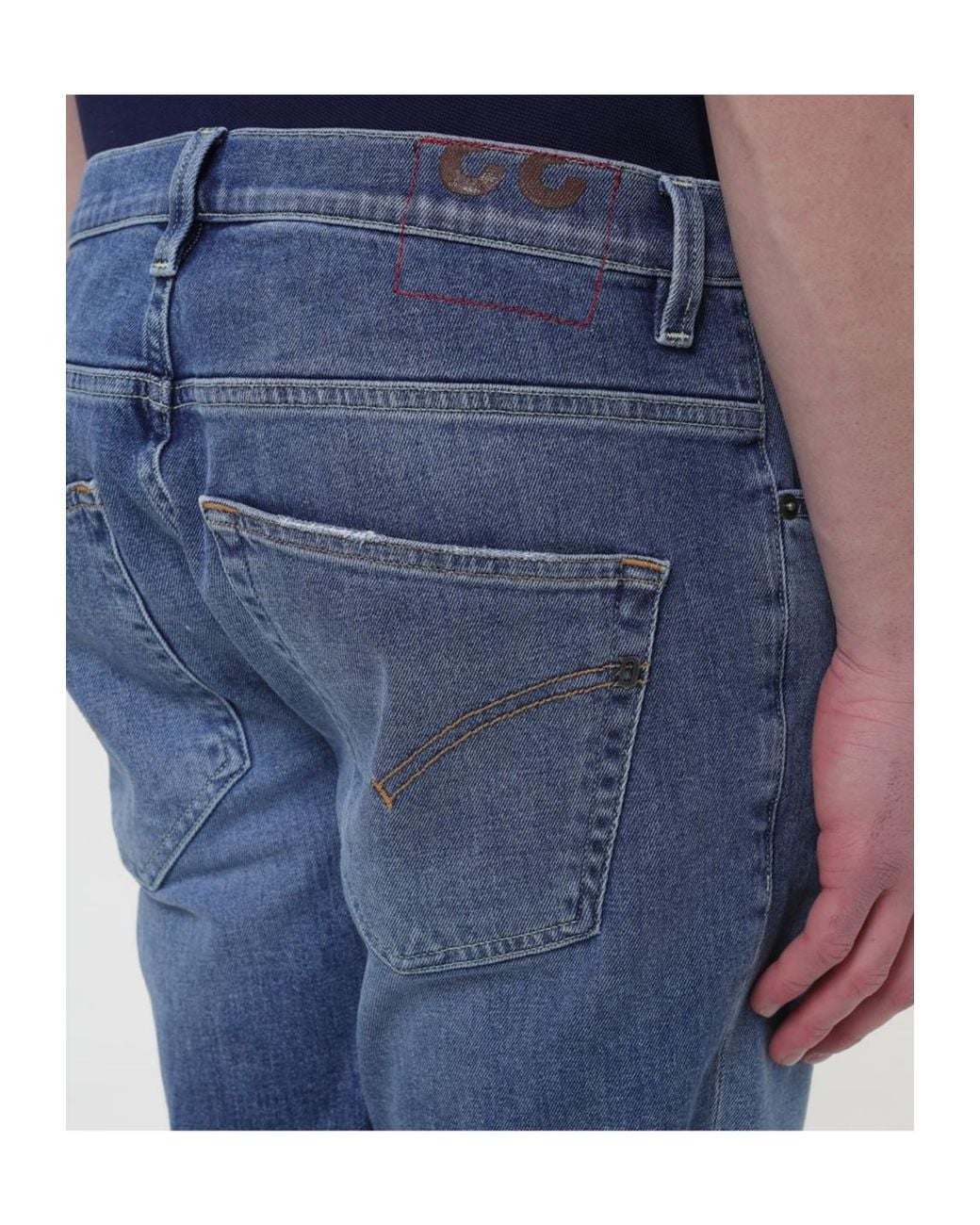 Dondup Blue Bright Carrot Fit Jeans for men