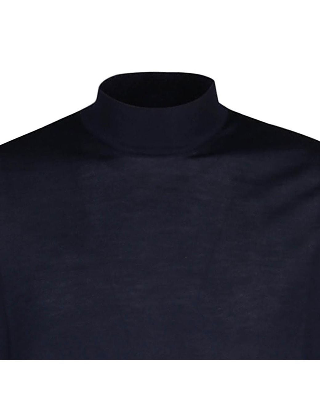Malo Blue Mock Neck Knitwear for men