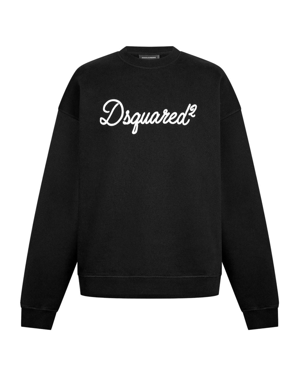 DSquared² Black Big Signature Crew Sweatshirt for men