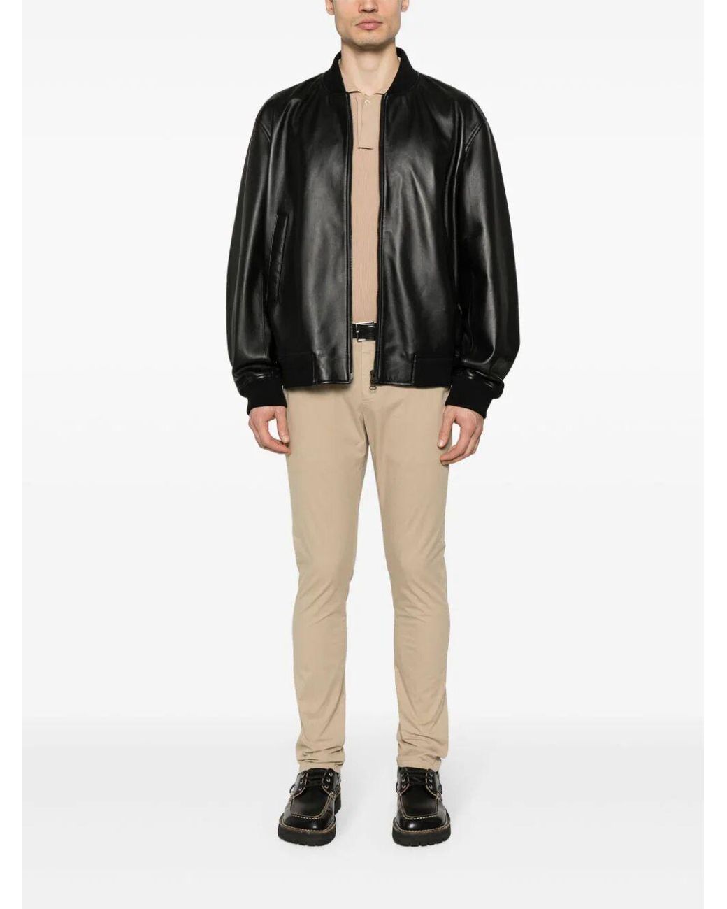 Dondup Natural Pressed-Crease Trousers for men