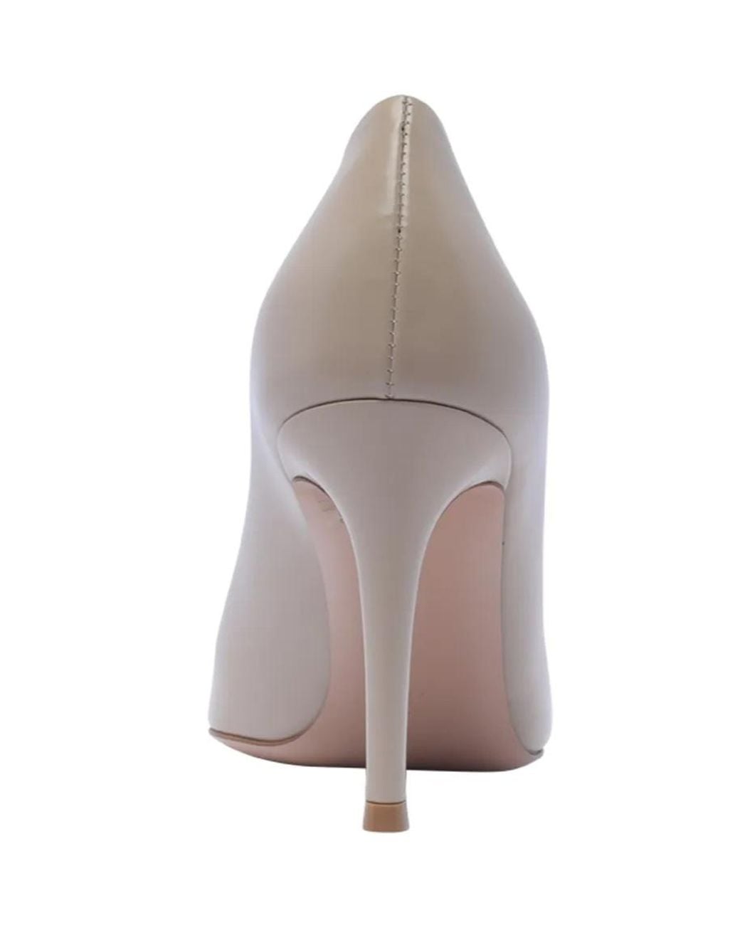Gianvito Rossi White ポインテッドトゥ スリッポン パンプス