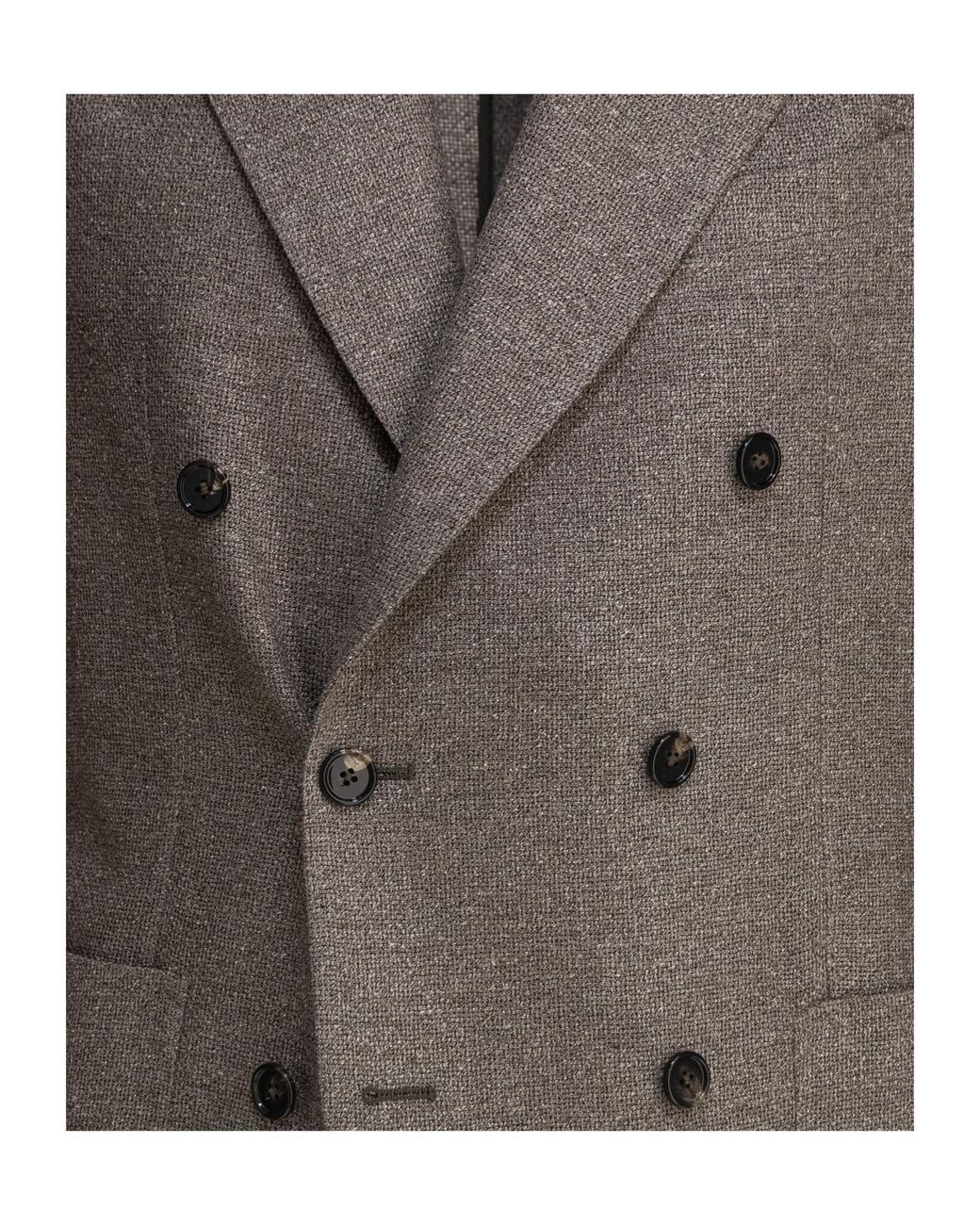 Tagliatore Brown Double -Breasted Blazer for men