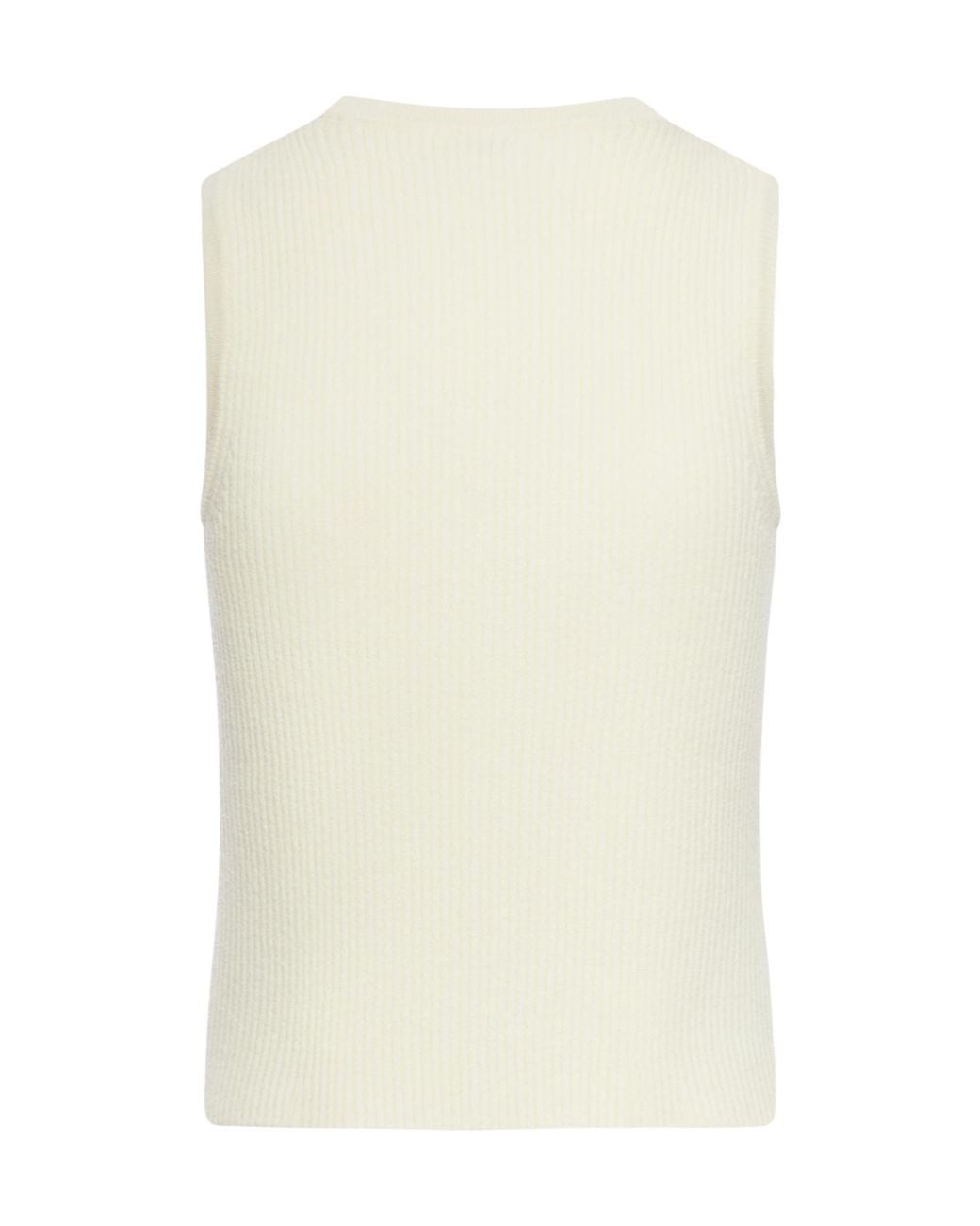 Céline White Sleeveless Top