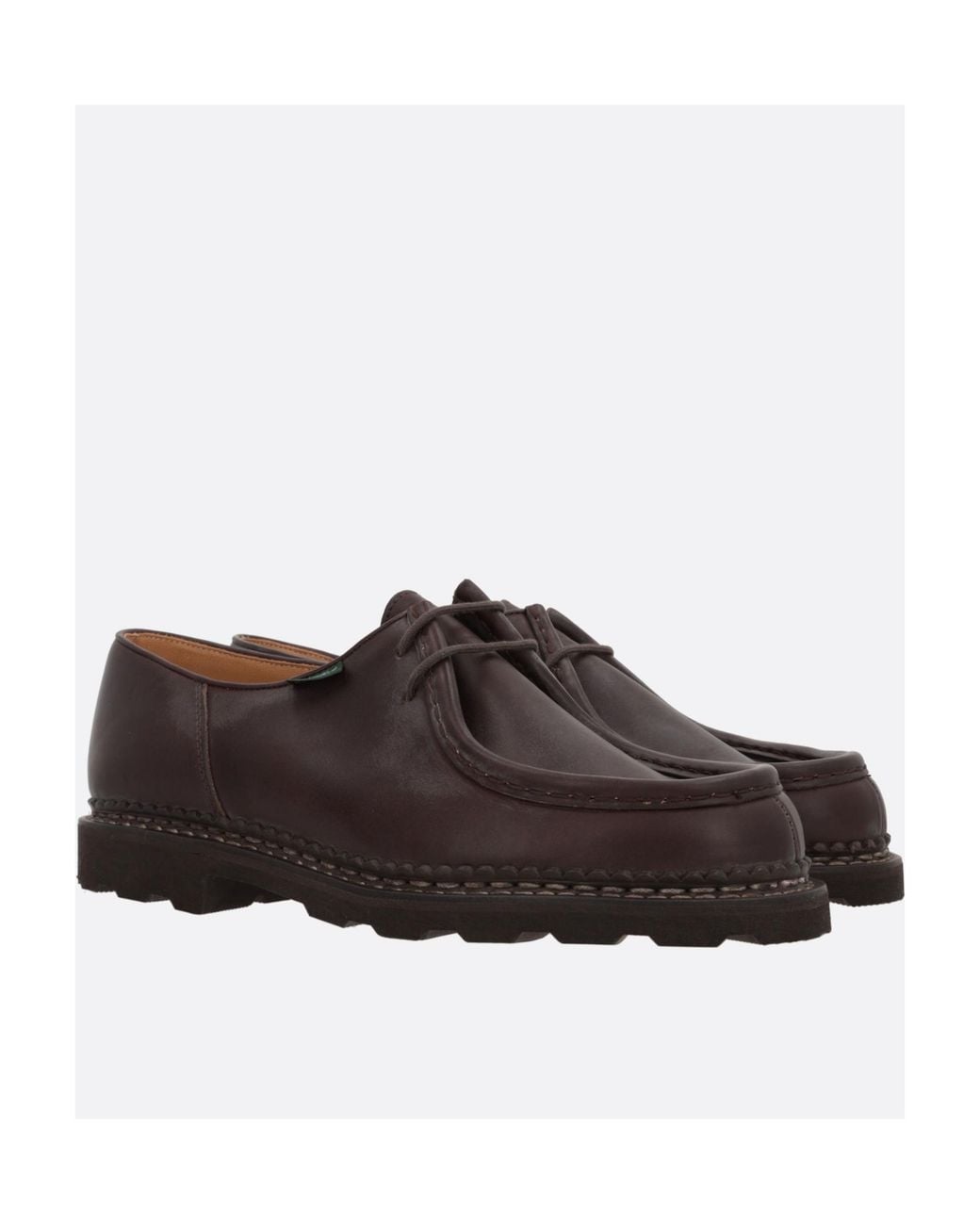 Paraboot Brown Michael Boat Shoes for men