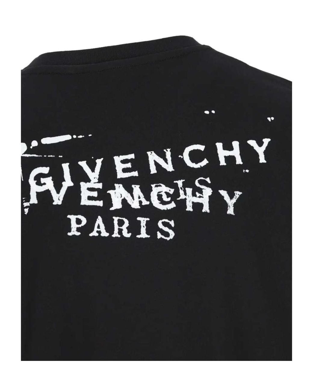 Givenchy Black Logo Printed Crewneck T-Shirt