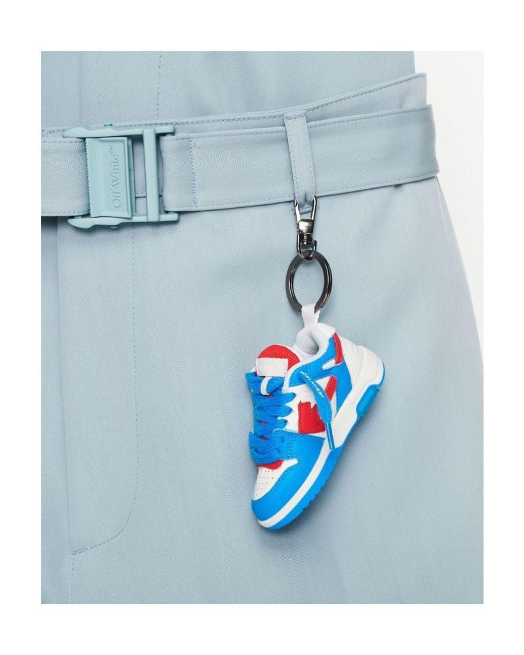 Off-White c/o Virgil Abloh Blue Ooo Sneaker Keyring for men