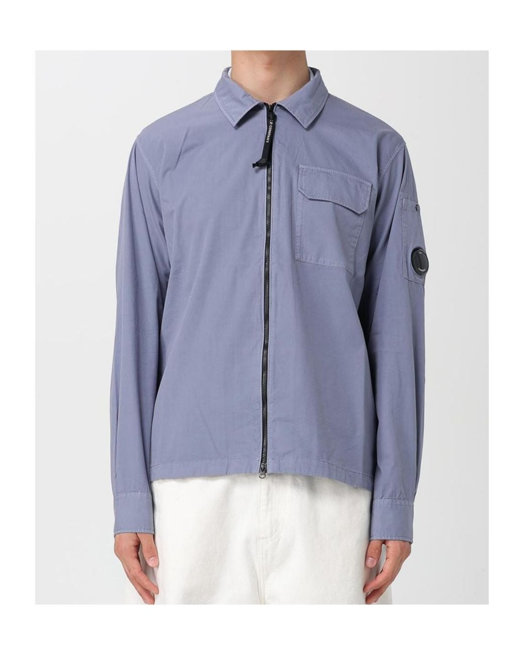C P Company Blue Long Sleeve Jacket for men