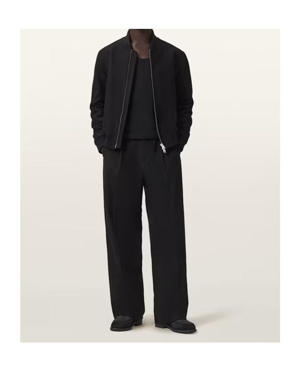 AllSaints Black Long-Sleeved Casual Jacket for men