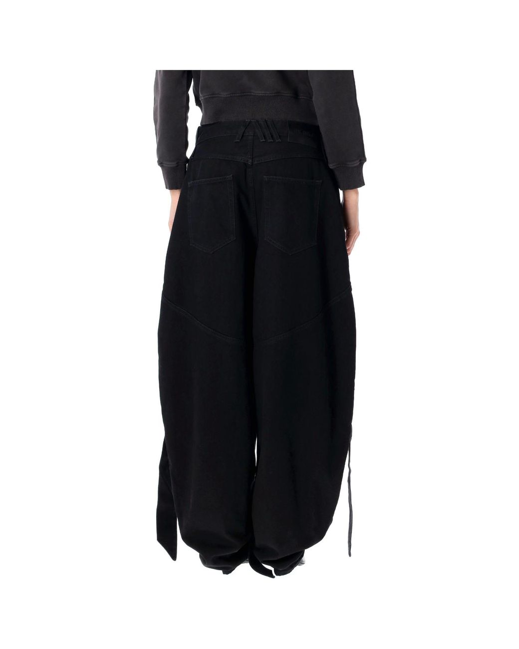 The Attico Black New Denim Wide