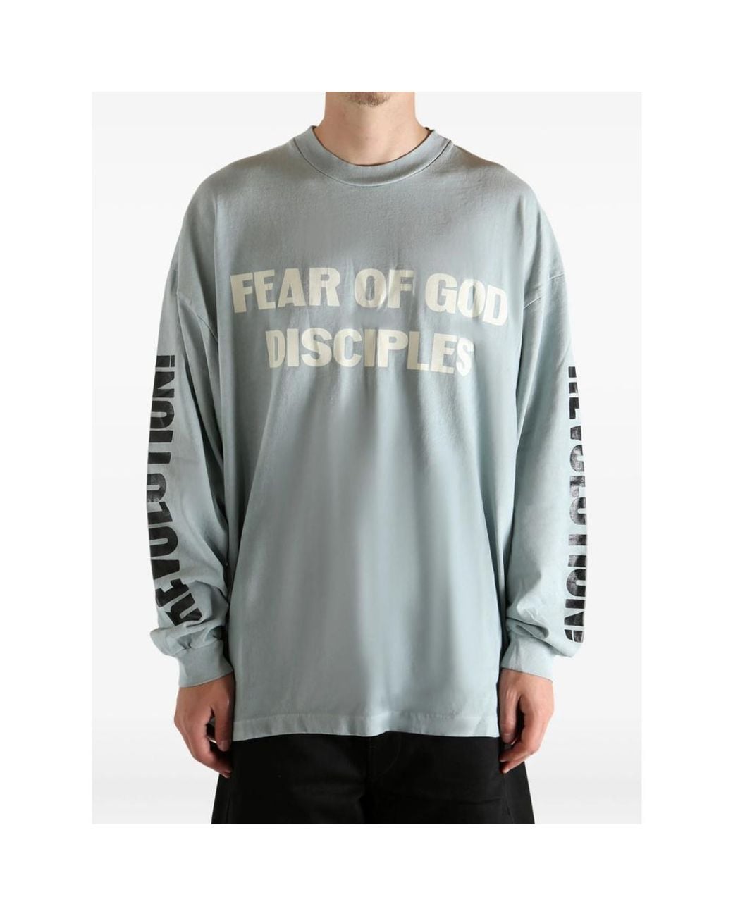 Fear Of God Blue Relaxed Disciple Long-Sleeve T-Shirt for men