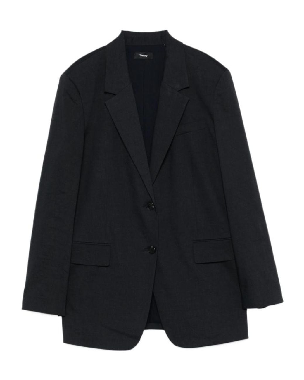Theory Black Single Breasted Tailored Blazer