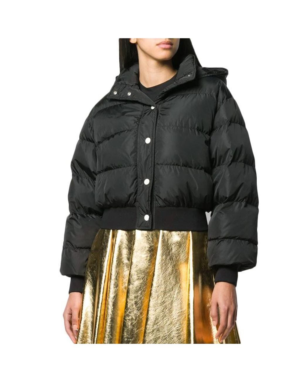 MSGM Black Logo Down Jacket