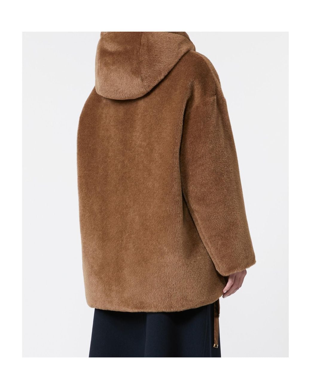 Max Mara Brown The Cube Olivia Reversible Zip-Up Hooded Coat