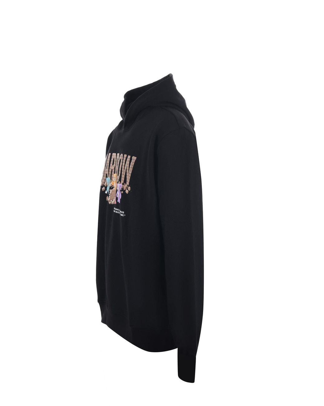 Barrow Blue Printed Hoodie for men
