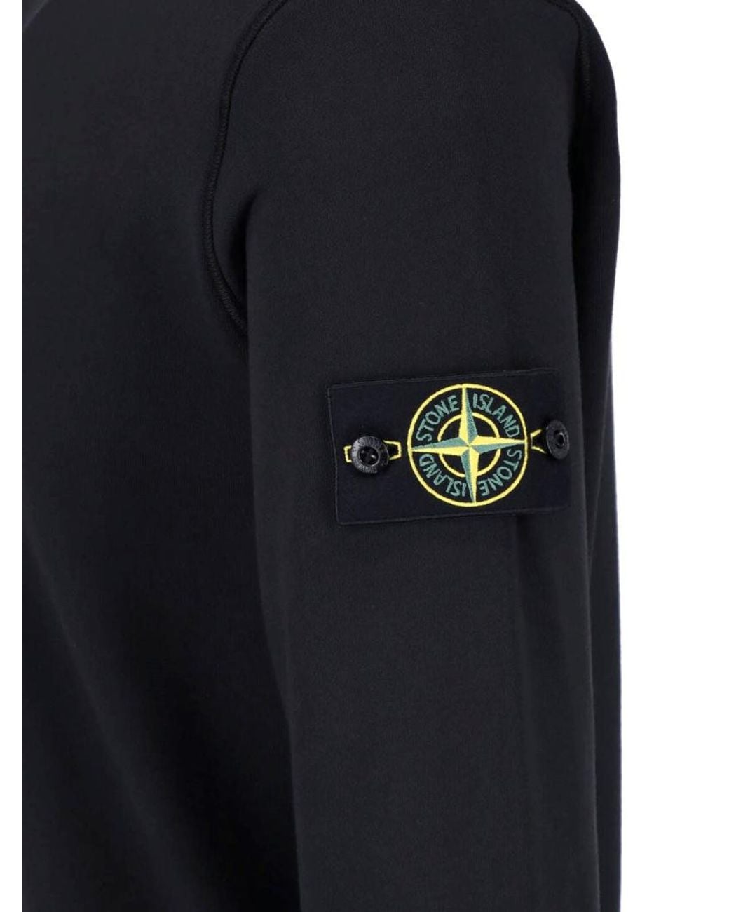 Stone Island Blue Long-Sleeved Sweatshirt for men