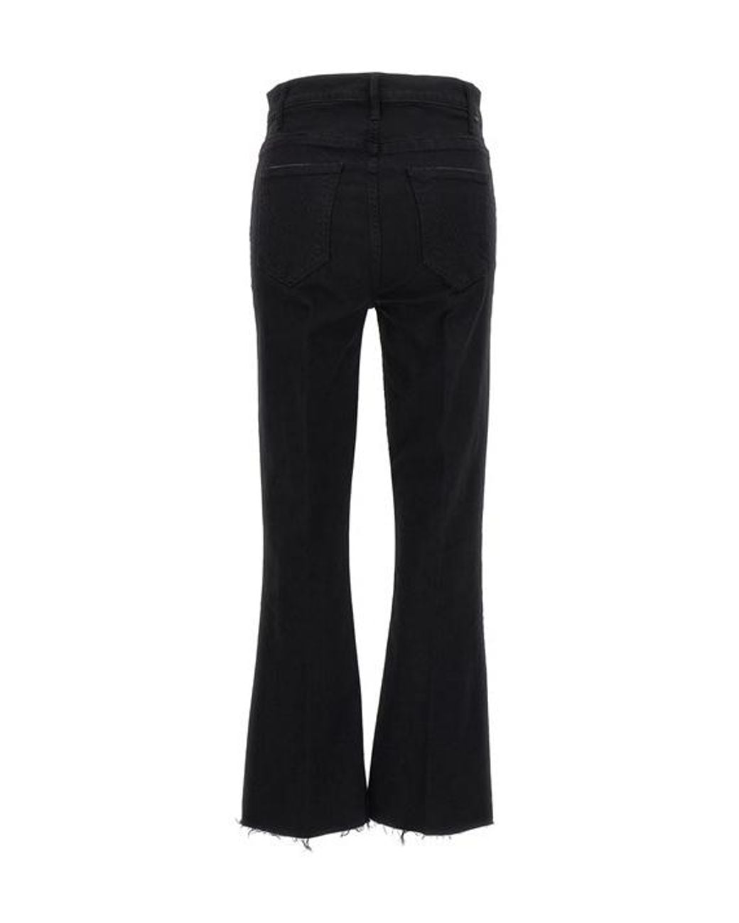 Mother Black The Hustler Ankle Fray Jeans