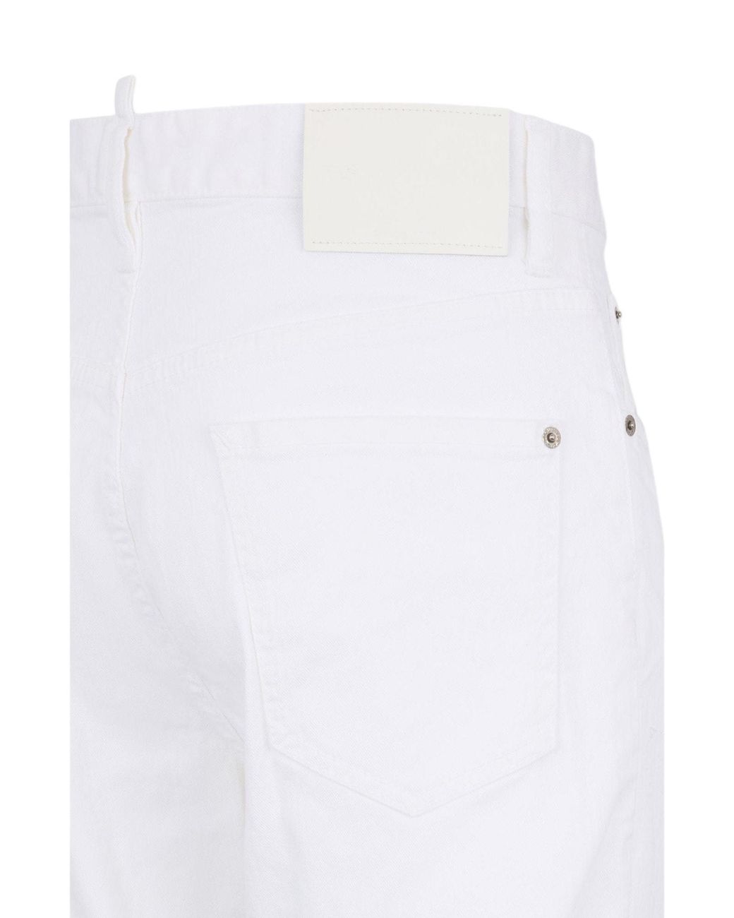 DSquared² White 642 Straight-Leg Jeans for men