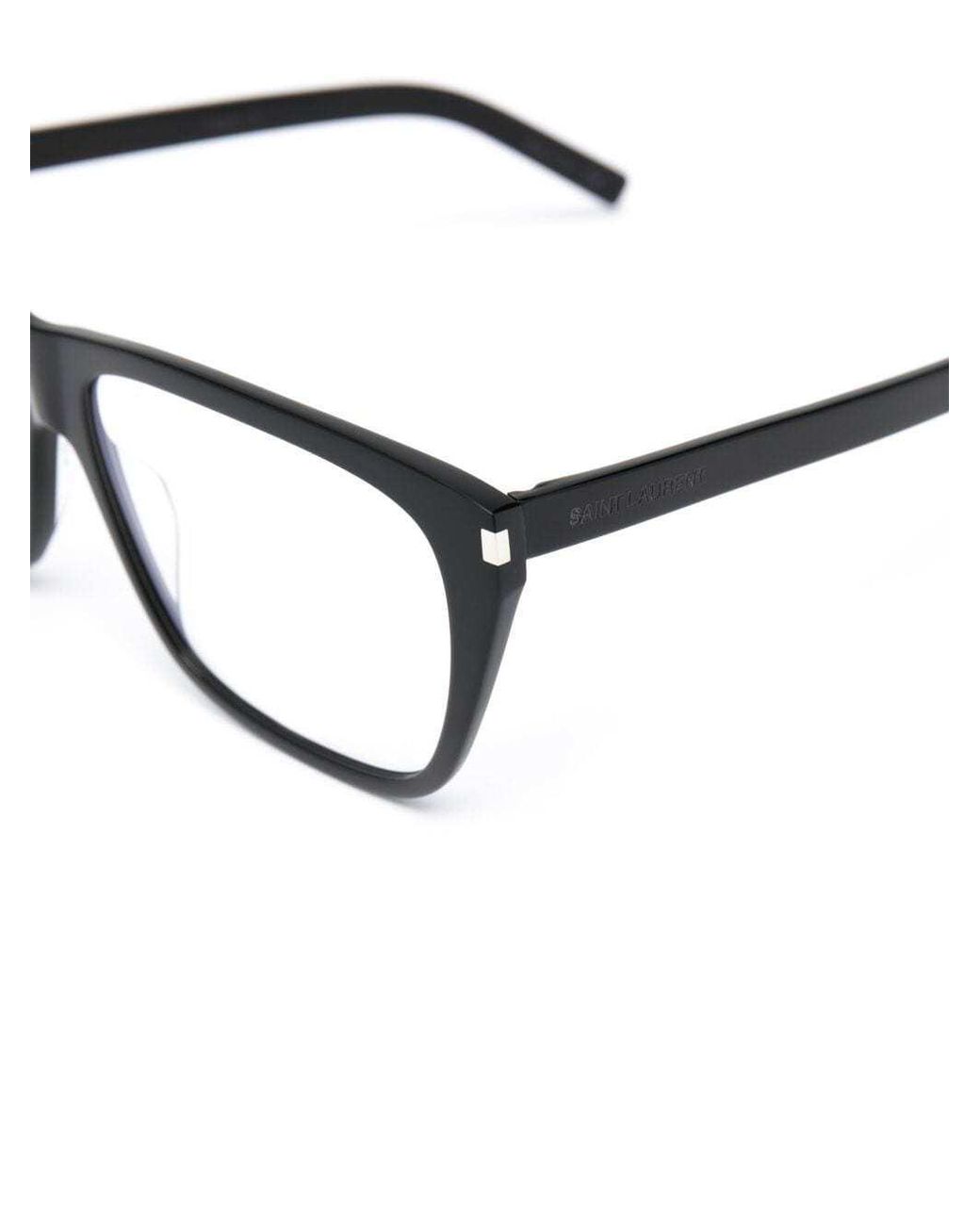 Saint Laurent White Eyewear Square Frame Glasses for men