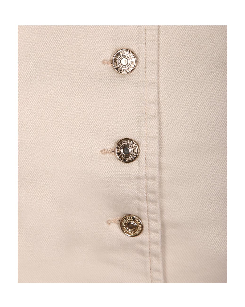 7 For All Mankind Natural Button-Front Western-Style Vest