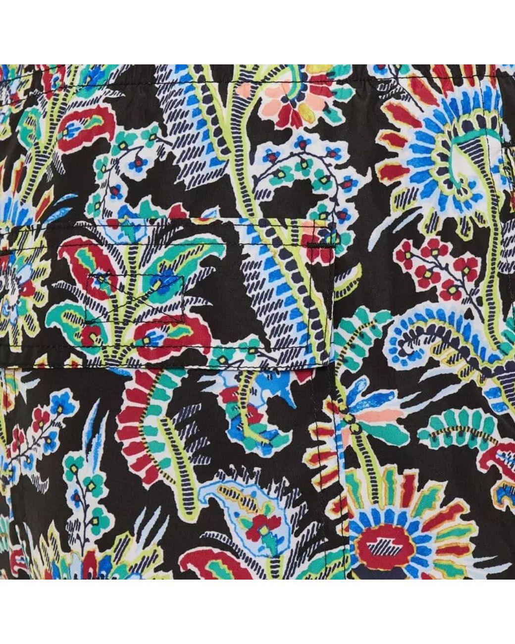 Etro Green Pattern Swimming Trunks for men