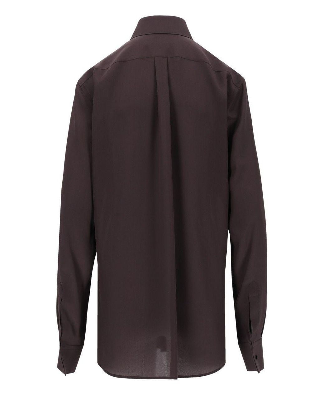 Dolce & Gabbana Brown Point-Collar Shirt for men