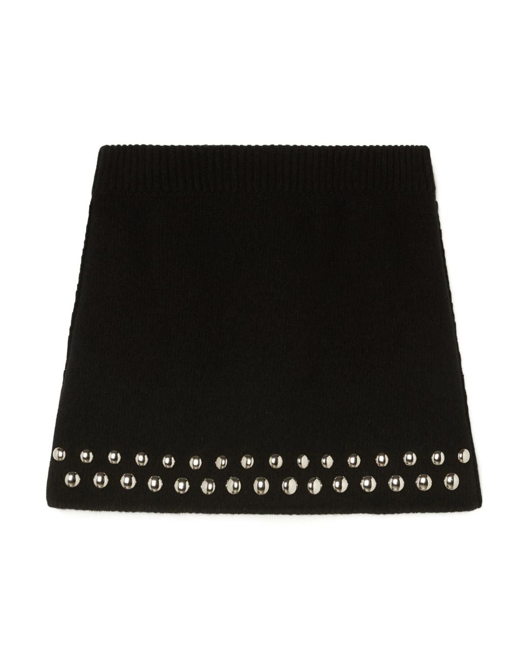 Alanui Black Love And Studs Mini Skirt