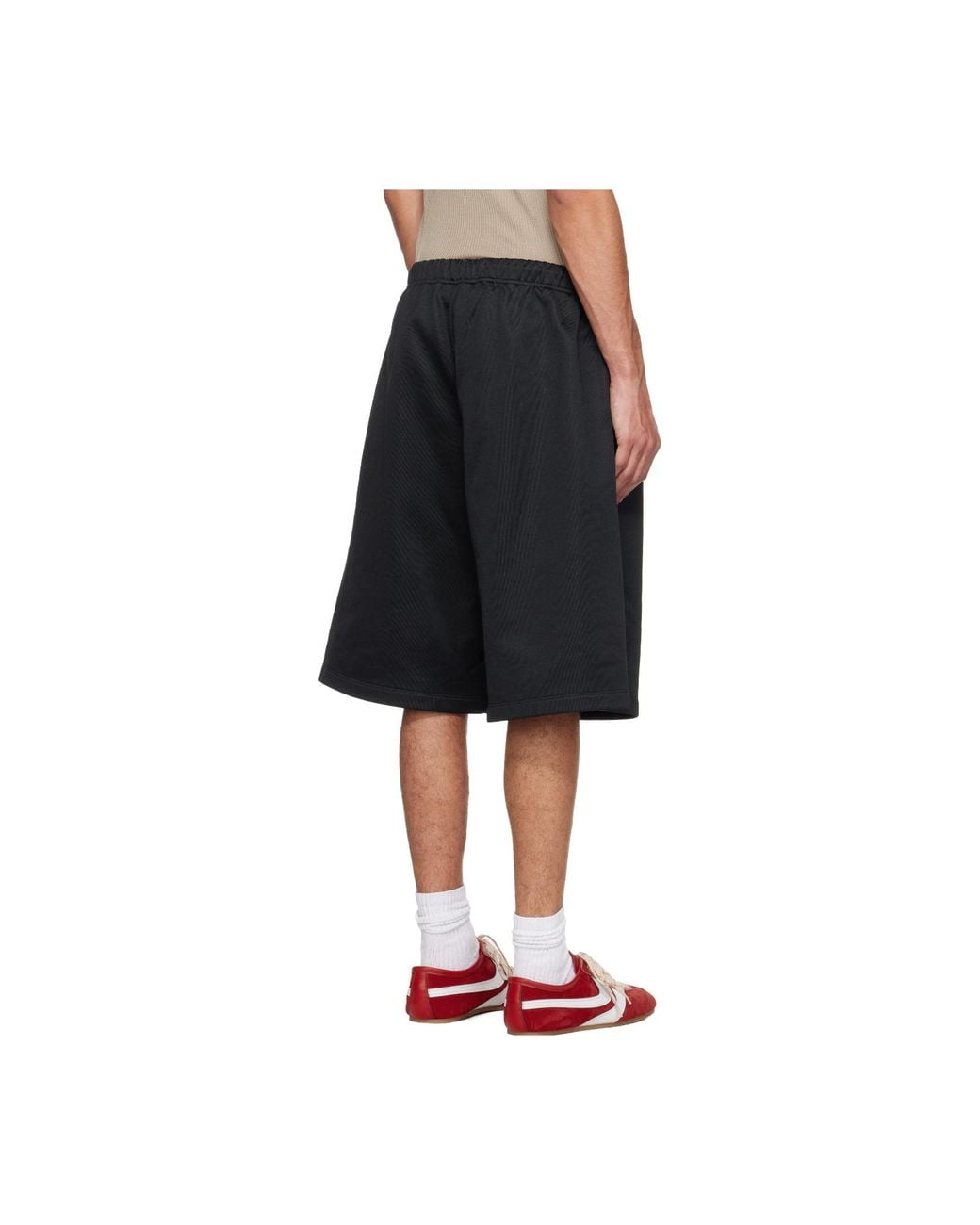 Fear Of God Black Elasticated Waistband Drawstring Shorts for men