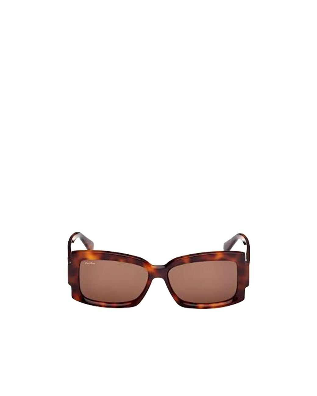 Max Mara Brown Rectangular Frame Sunglasses