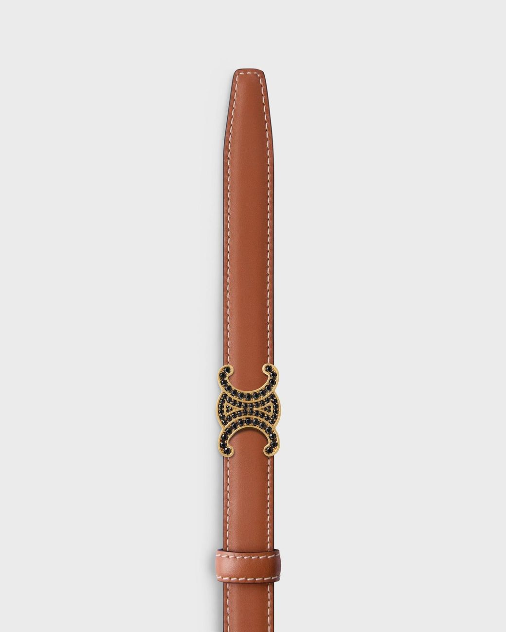 Céline White Triomphe Buckle 18Mm