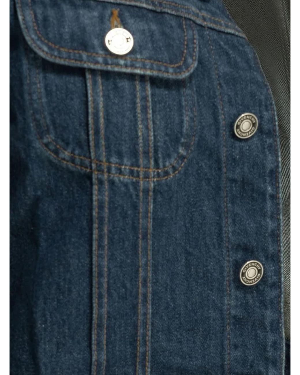 Givenchy Blue Regular Fitted Denim Jacket