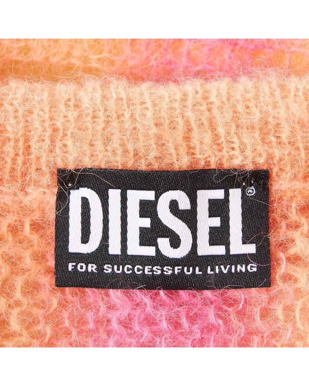 DIESEL Pink Striped-Knit Bodycon Dress