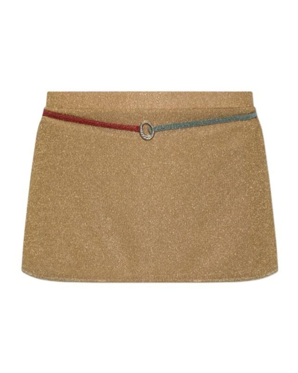 Oseree Natural Oséree Lurex Trim Beach Skirt