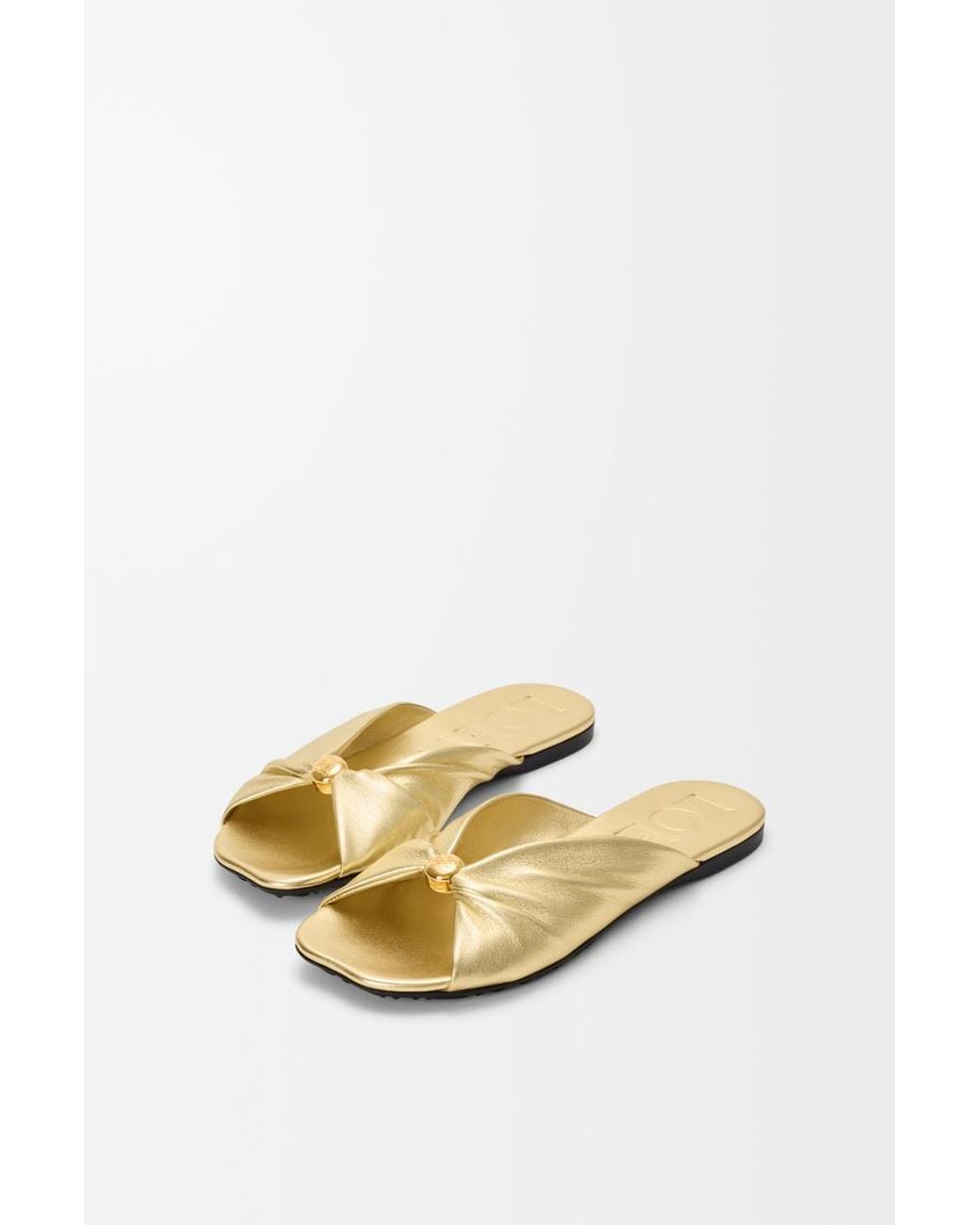 Loewe Metallic Pebble Soft Slide