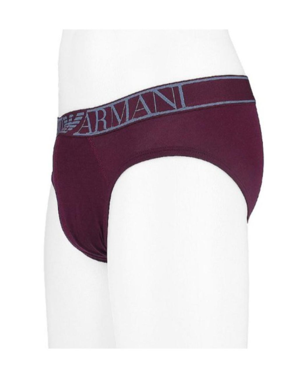 Emporio Armani Purple Logo Triangle Briefs for men