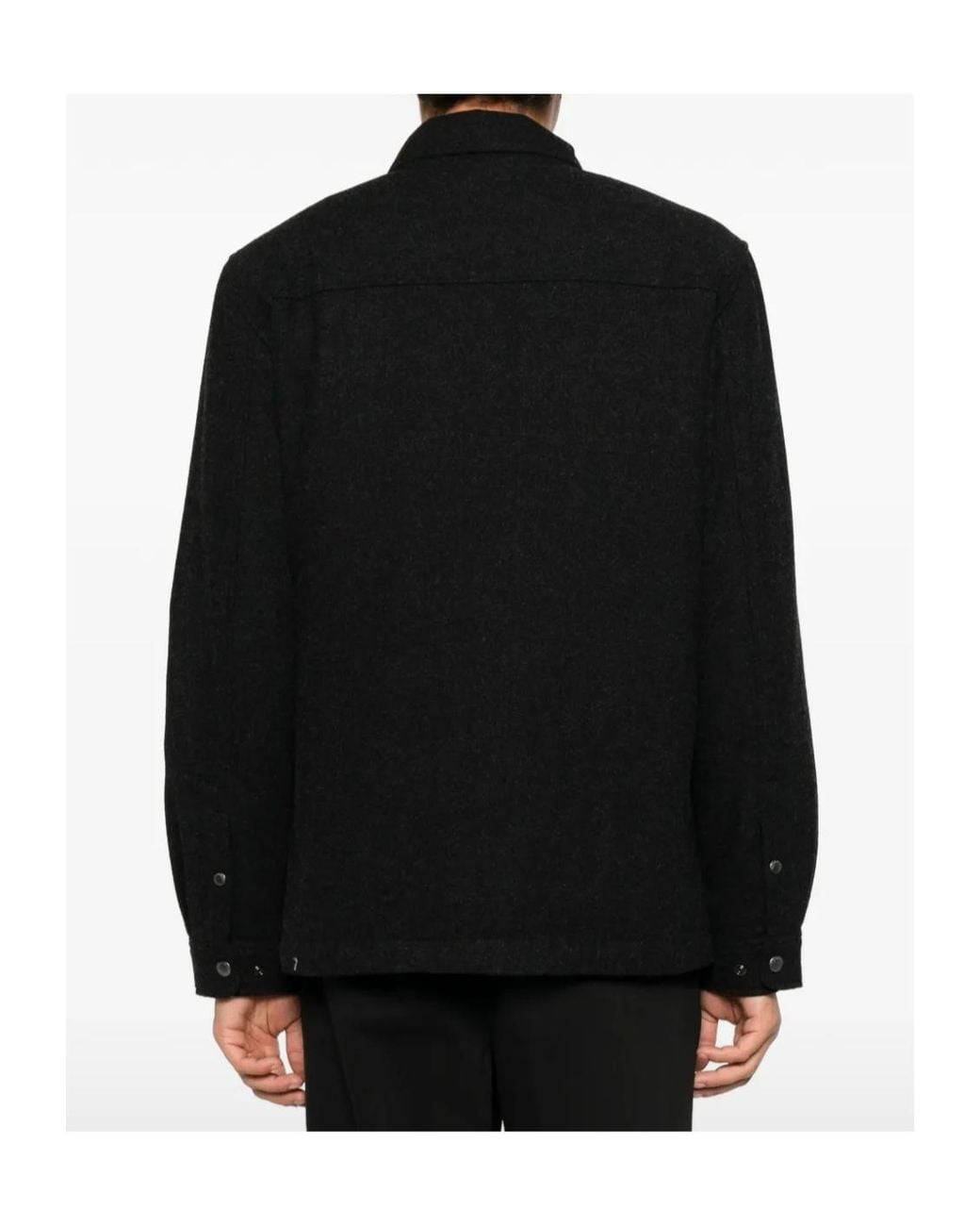 Woolrich Black Button-Up Jacket for men
