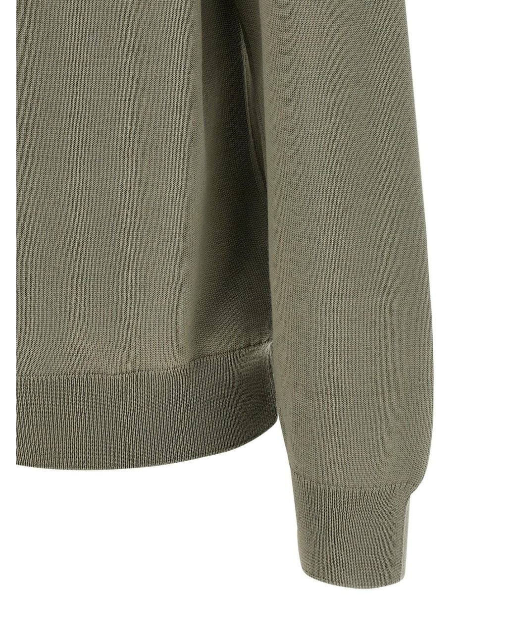 Maison Kitsuné Green Maison Kitsuné Fox Head Regular Cardigan for men