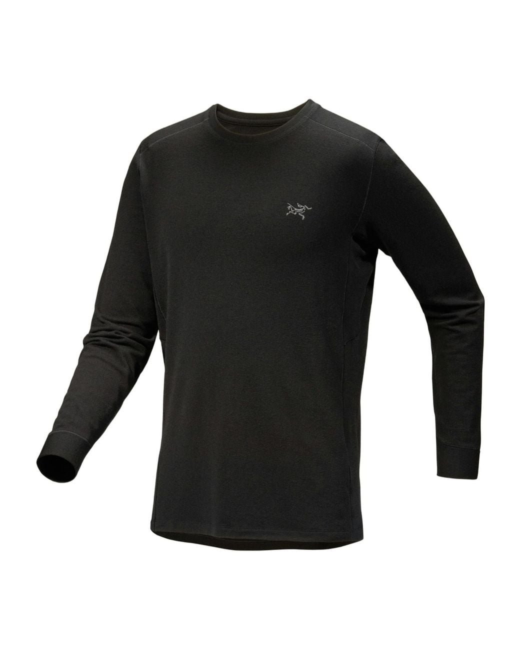 Arc'teryx Black Rho Round-Collar Long-Sleeved T-Shirt for men