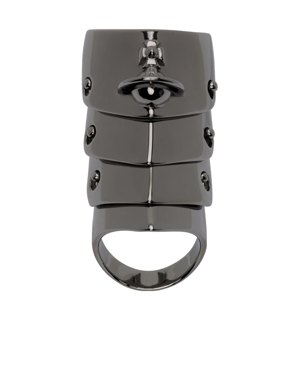 Vivienne Westwood Gray Armor Ring for men