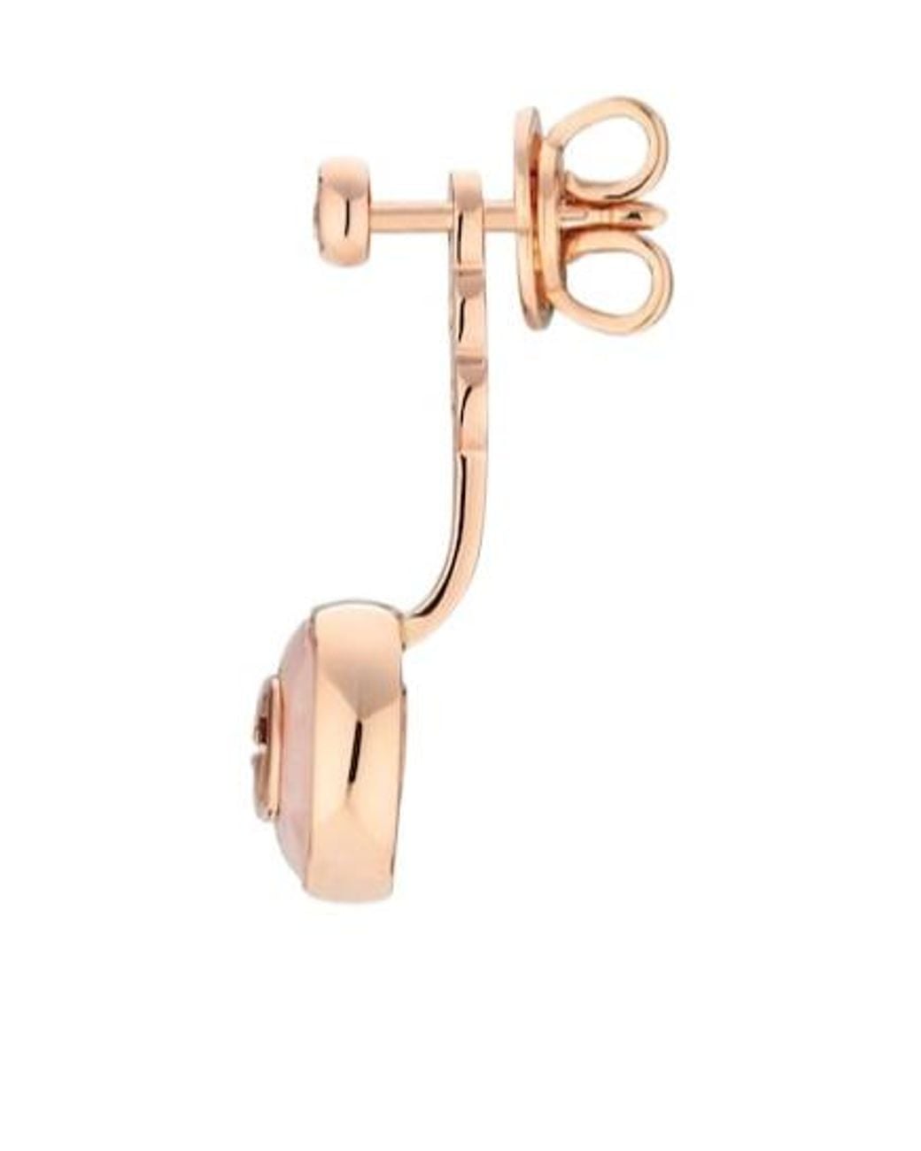 Gucci White Interlocking 18K Earrings