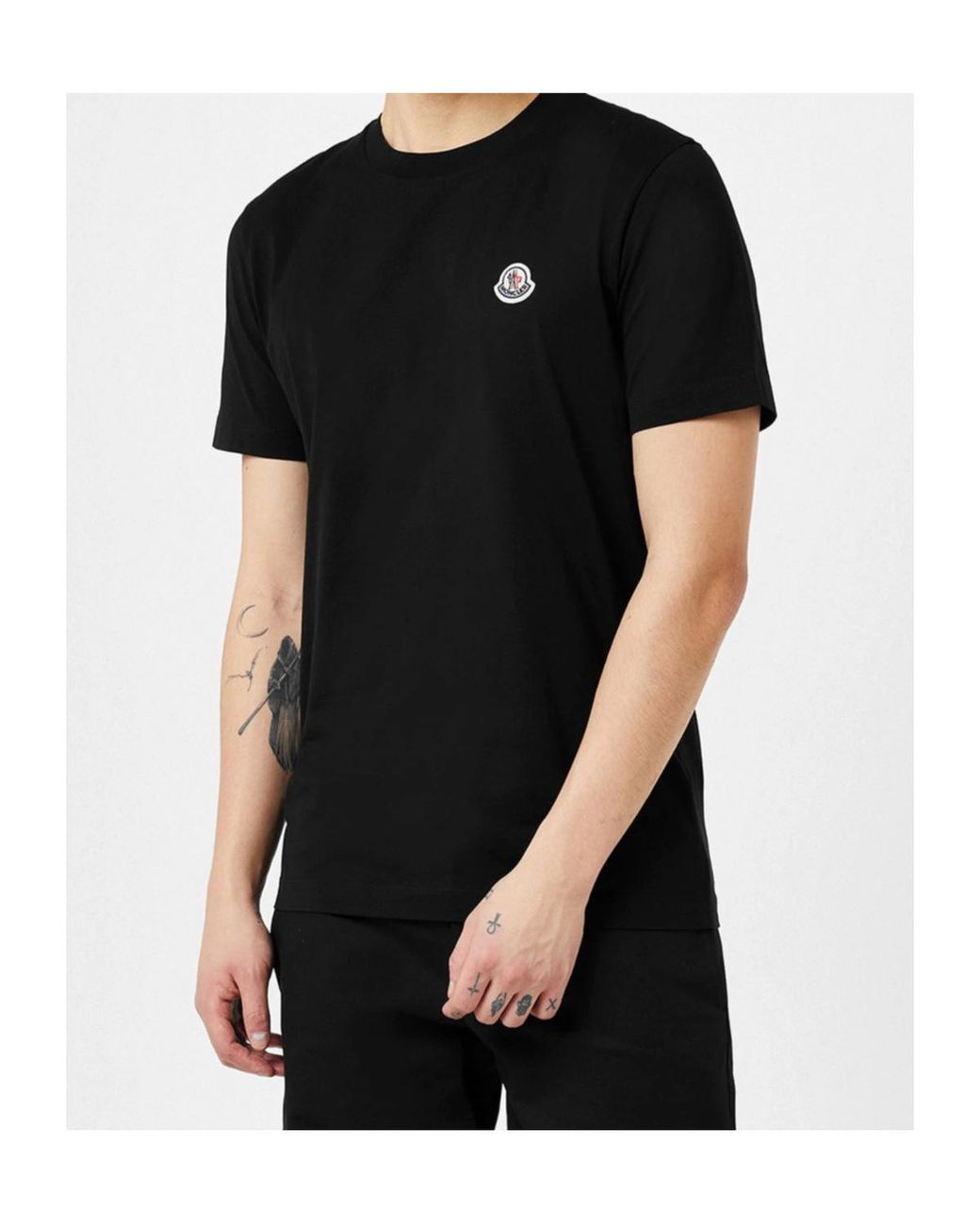 Moncler Gray Logo T-Shirt Three-Pack for men