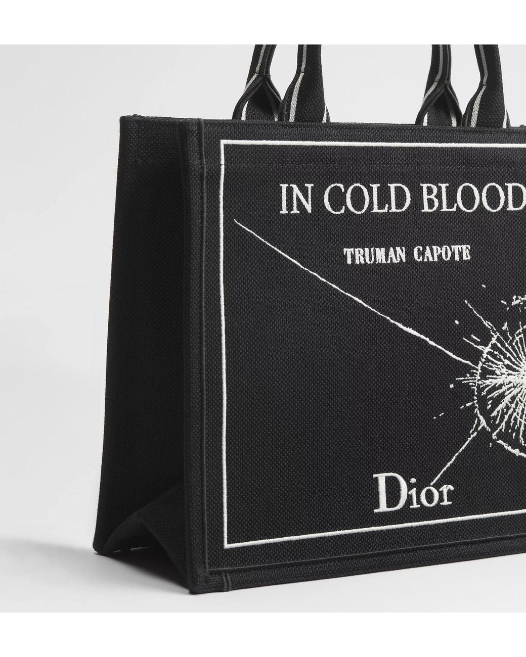Dior Black Medium Book Tote With Strap for men
