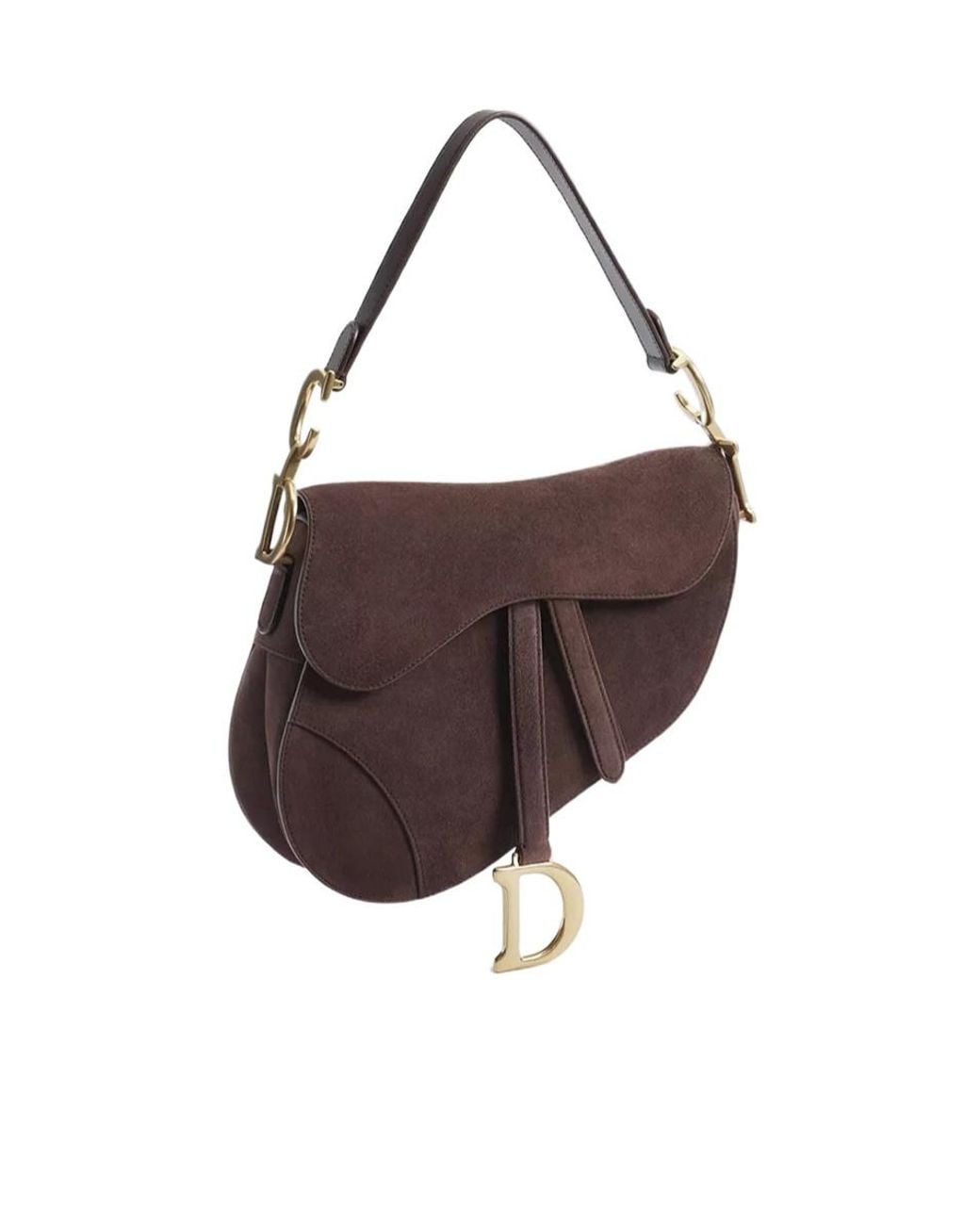 Dior Brown Saddle Bag With Strap