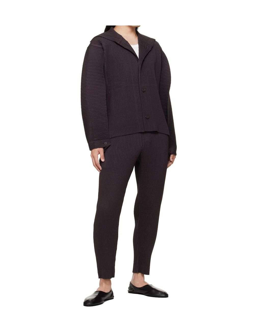 Homme Plissé Issey Miyake Blue Linen Like Jacket for men