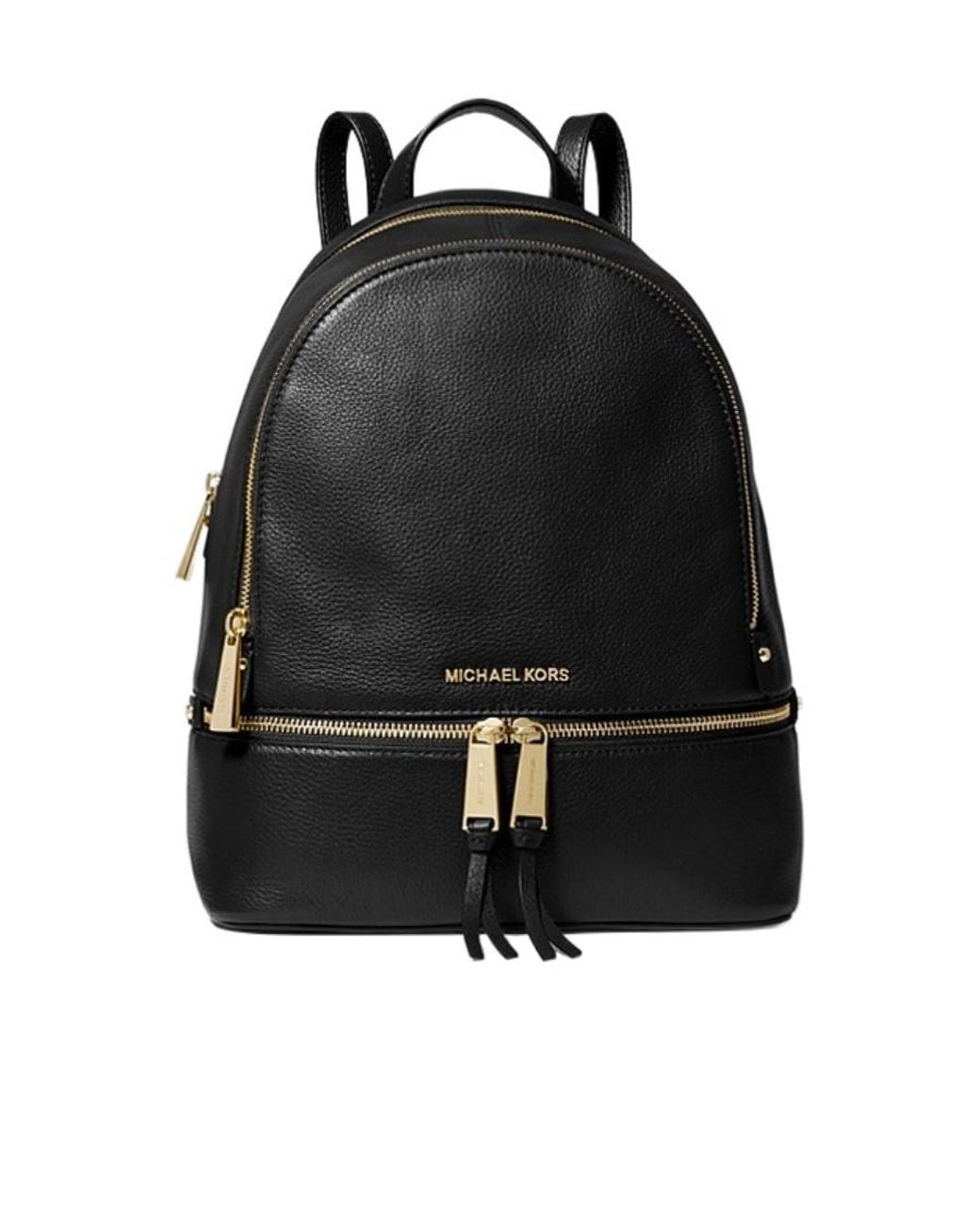 MICHAEL Michael Kors Rhea Zipped Medium Backpack in Black | Lyst UK