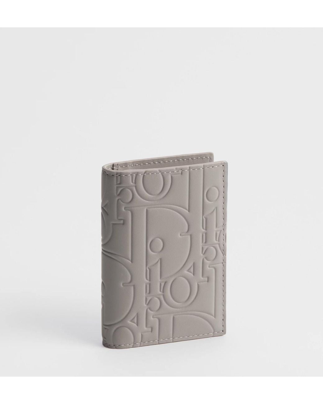 Dior Gray Bifold Card Holder for men