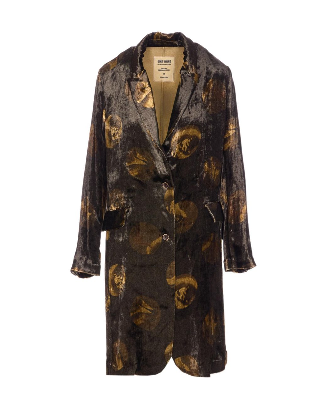 Uma Wang Black Single-Breasted Coat